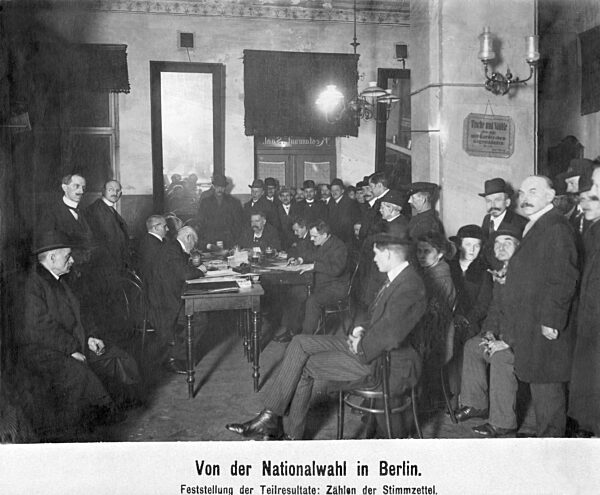 Counting the ballots, 1919