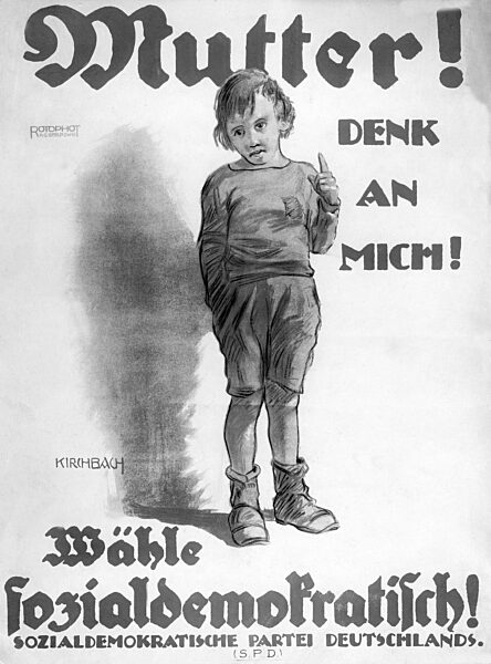 SPD election poster for the election to the Nationalversammlung, 1919