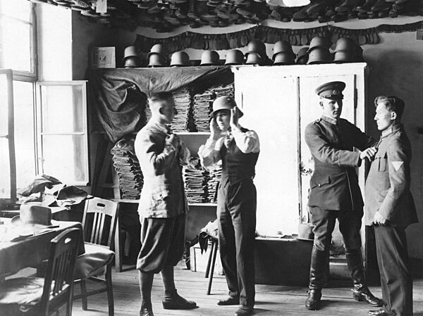 Outfitting of recruits, circa 1931