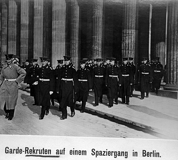 Recruits of the Guards in Berlin, 1913