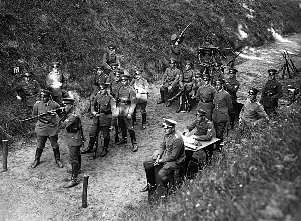 Target practice of soldiers of the Reichswehr