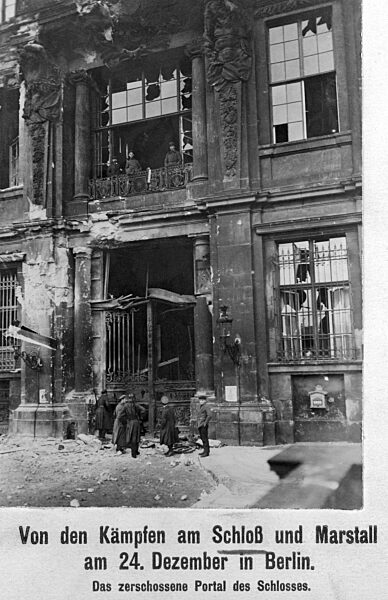 Portal IV des Stadtschlosses in Berlin, 1918