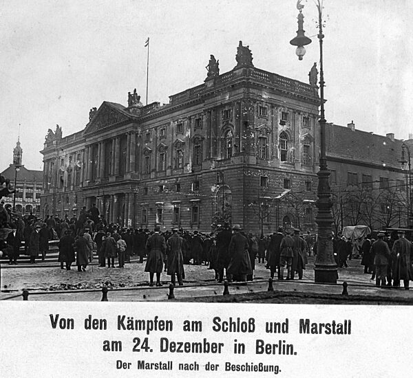 Der kaiserliche Marstall in Berlin, 1918