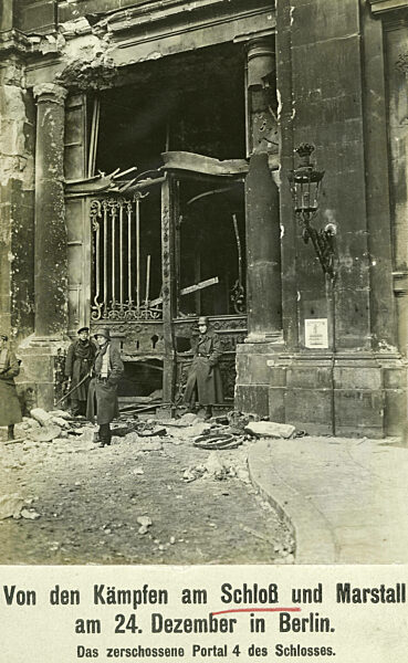 Portal IV des Stadtschlosses in Berlin, 1918