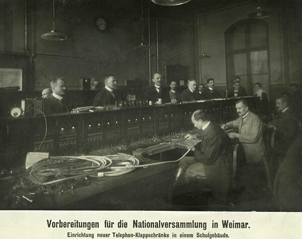 Preparations for the National Assembly in Weimar, 1919