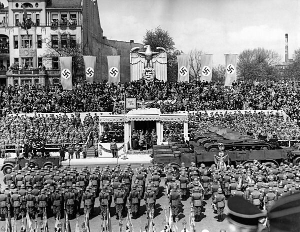 Military parade of the Wehrmacht on the occasion of Hitler's birthday in Berlin, 1939
