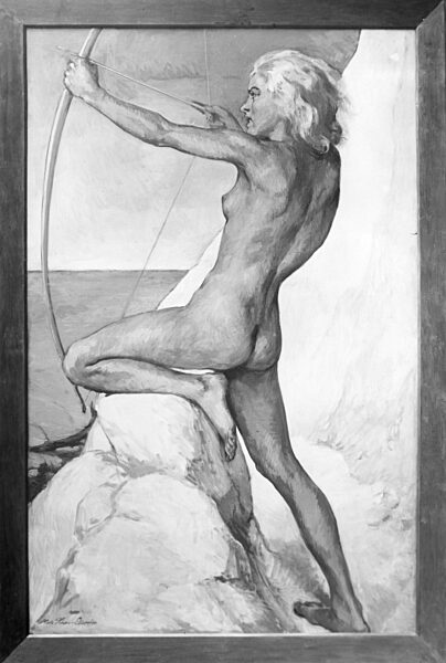 "Bogenschuetzin auf Ruegen" by Hela Peters Ebbe, 1941