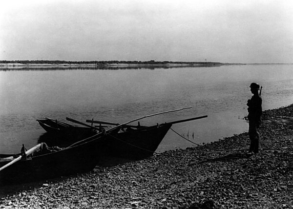 German guard post on the Volga, 1942