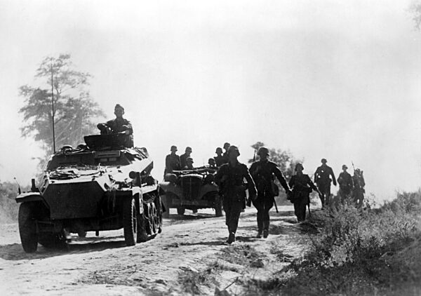Armored personnel carrier of the Wehrmacht on the Eastern Front, 1942