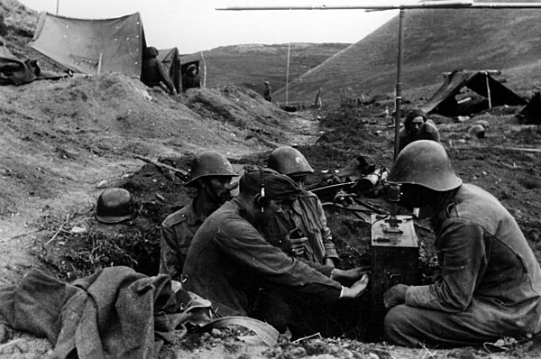 German radio station on the Eastern front, 1942