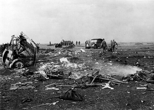 Ruins of Soviet troops near Kharkov, June 1942