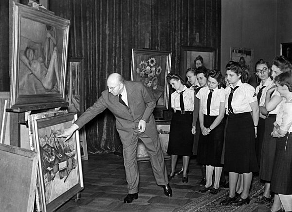 BDM-Werk Glaube und Schönheit zu Besuch bei einem Maler, 1941