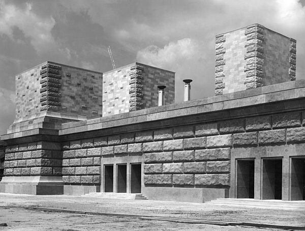 Model construction of the German Stadium, 1939