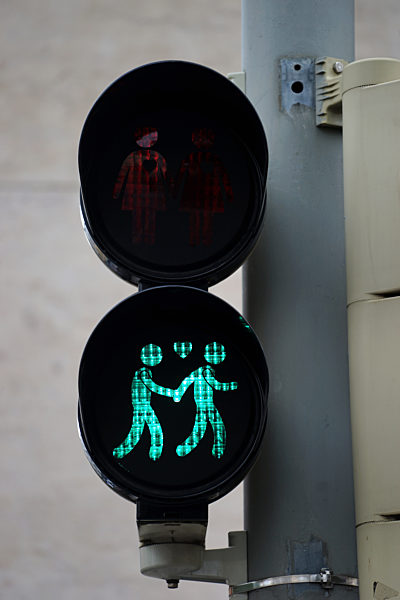 Schwules Ampelpaar in München, 2016