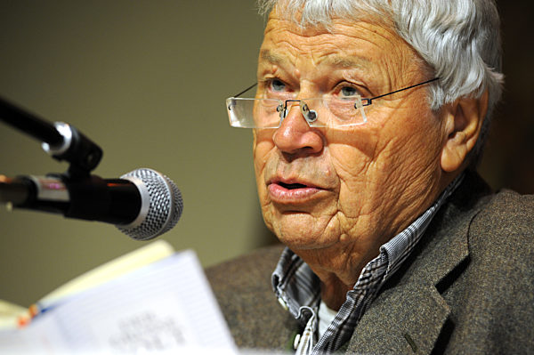 Gerhard Polt bei Buchvorstellung in München, 2017