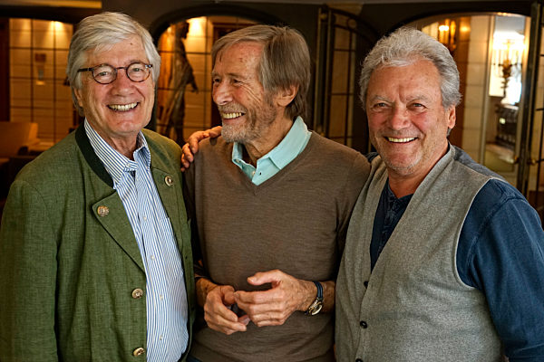 Christian Wolff, Horst Janson und Hans-Jürgen Bäumler in München, 2017