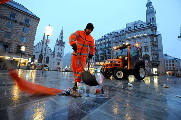 Straßenreinigung in München, 2017