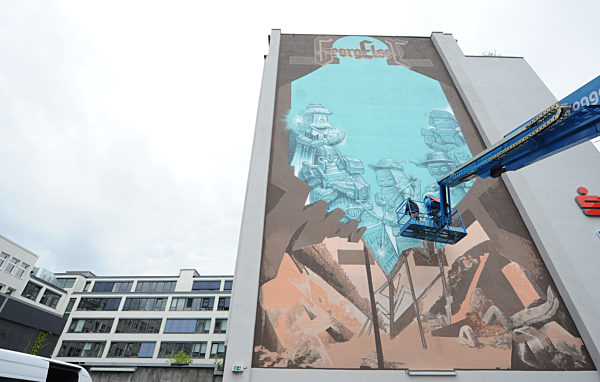 Georg Elser-Graffito in München, 2017