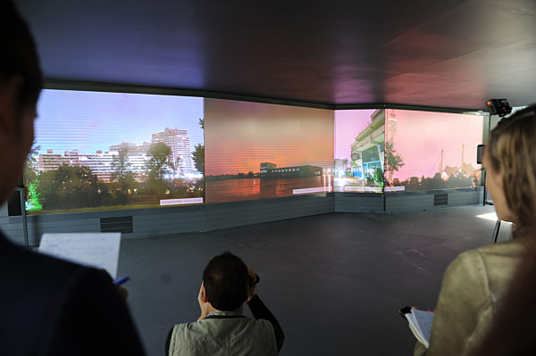 Erinnerungsort "Einschnitt" für die Opfer des Olympia-Attentats in München, 2017