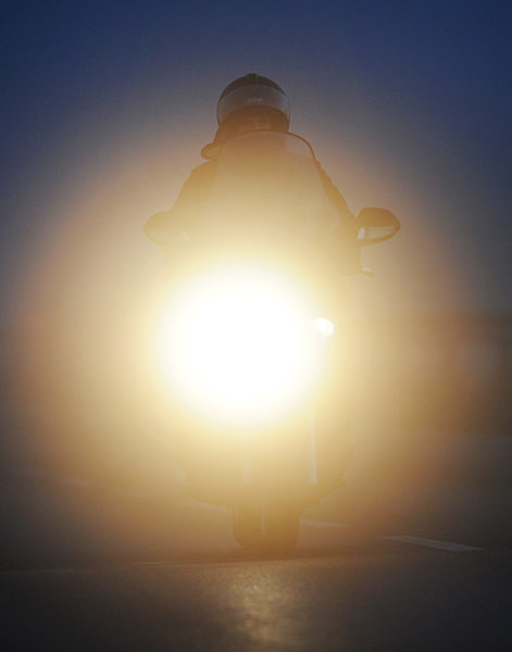 Motorradfahren im Herbst