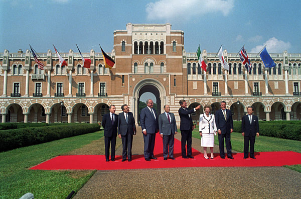 Weltwirtschaftsgipfel in Houston 1990