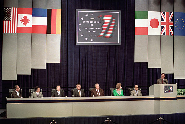 Weltwirtschaftsgipfel in Houston 1990