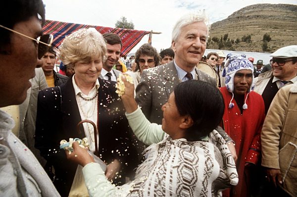 Bundespräsident von Weizsäcker in Bolivien