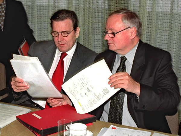 Gerhard Schröder und Oskar Lafontaine