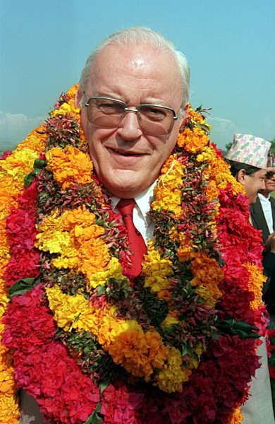 German President Roman Herzog in Nepal