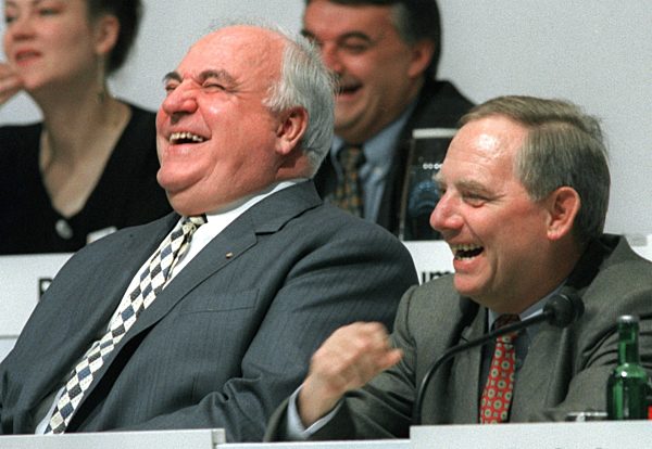 Kohl wants Schäuble as successor