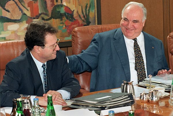 Bundeskanzler Kohl und Außenminister Kinkel