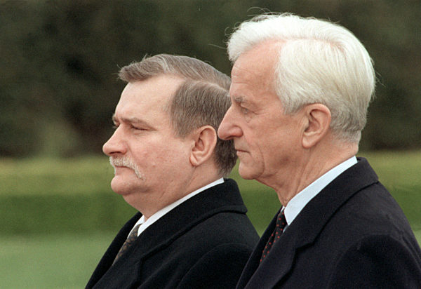 Lech Walesa auf Staatsbesuch in Deutschland