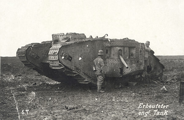 I. WK - Westfront - Britischer Panzer 1917