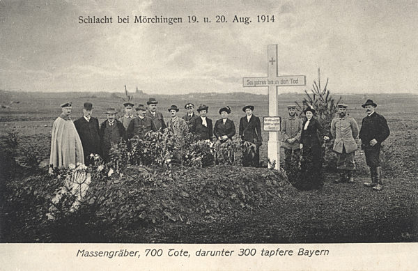 I. WK - Massengrab bei Mörchingen 1914