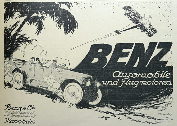 I. WK - Mercedes-Werbung 1918