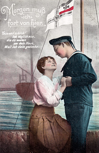 I. Weltkrieg - Postkarte - Abschied
