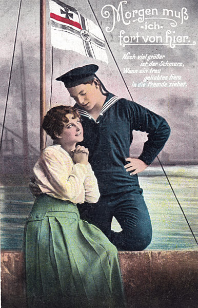 I. Weltkrieg - Postkarte - Abschied