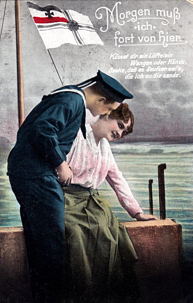 I. Weltkrieg - Postkarte - Abschied