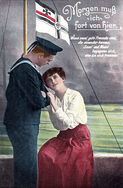 I. Weltkrieg - Postkarte - Abschied