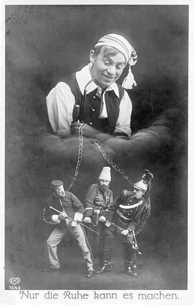 I. WK - Postkarte - Deutscher Michel