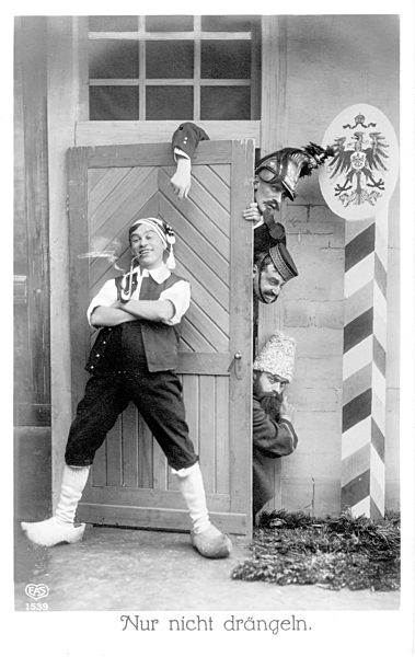 I. WK - Postkarte - Deutscher Michel