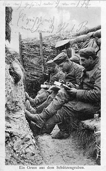 I. WK - Ein Gruß aus dem Schützengraben