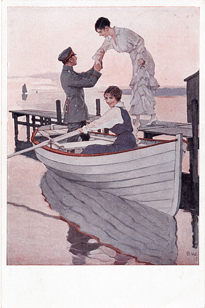 I WK - Postkarte  Heimaturlaub