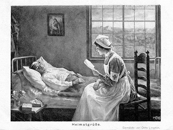 I WK - Postkarte Heimatgrüße