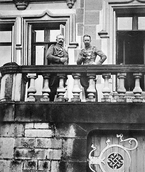 Erster Weltkrieg - Kaiser Wilhelm II. an der Front in Frankreich