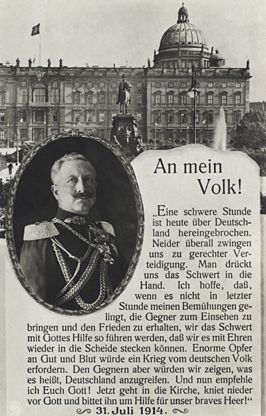 Erster Weltkrieg - Kriegsbeginn 1914