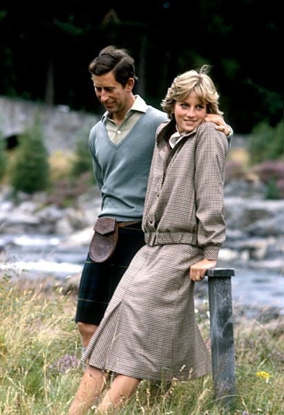 Charles and Diana at Balmoral