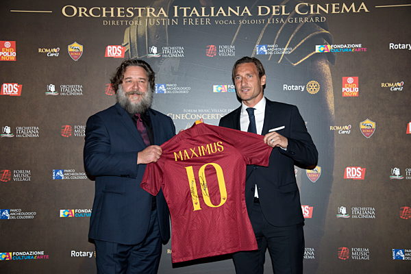 Red carpet The Gladiator Concert, Colosseum in Rome, Italy .