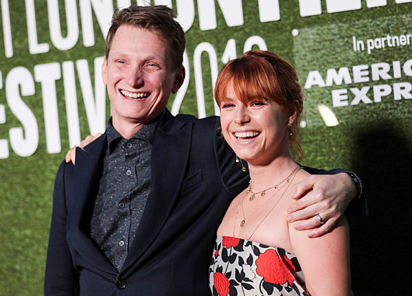 Tom Harper and Jessie Buckley at 'Wild Rose' premiere, BFI London Film Festival, UK
