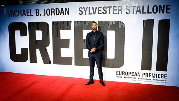 Michael B. Jordan at The European Premiere of CREED II on 28/11/2018